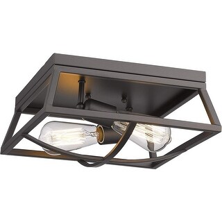 2 light flush mount ceiling light farmhouse black lighting with bronze ...