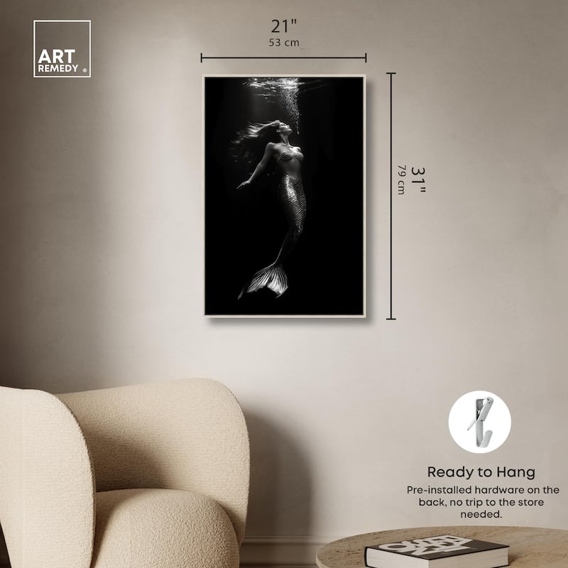 Mermaid Deep Canvas by Art Remedy