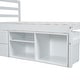 preview thumbnail 7 of 43, Full Size Wood Platform Bed with Removable Shelves, 2-Storage Drawers, White