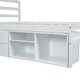 preview thumbnail 27 of 58, Wooden Platform Bed Frame with Removable Storage Shelves, Built-in Two Storage Drawers and Headboard for Kids, Teens