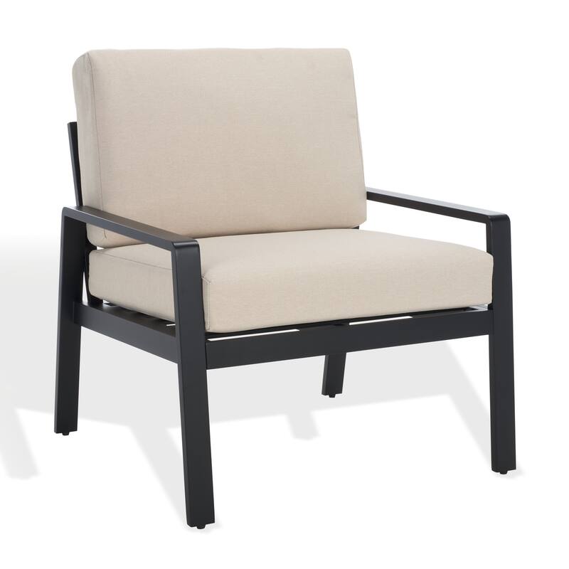 SAFAVIEH Couture Outdoor Patio Furniture Guam Aluminum Chair - 29"W x 29"D x 28"H