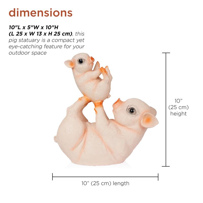 Playful Pigs Statue
