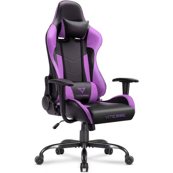 BOSSIN Gaming Chair High Back Computer Office Chair with Lumbar Support and Headrest Bed Bath
