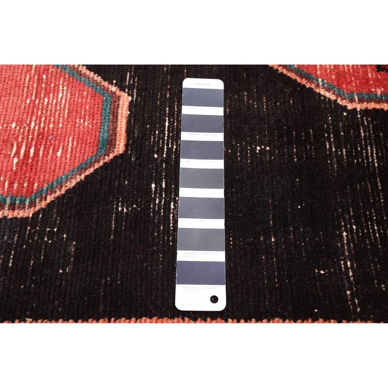 ECARPETGALLERY Hand-knotted Antalya Vintage Dark Navy, Red Wool Rug - 4'0 x 10'0