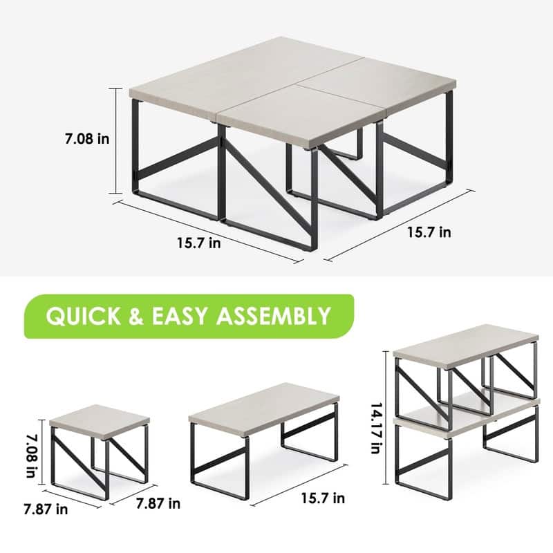 Corner Shelf Plant Stand - 15.7"D x 15.7"W x 14.1"H
