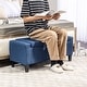 preview thumbnail 5 of 29, HOMCOM Ottoman Bench Tufted Storage Chest with Flipping Top, 36.25"W x 15.75"D x 15.75"H
