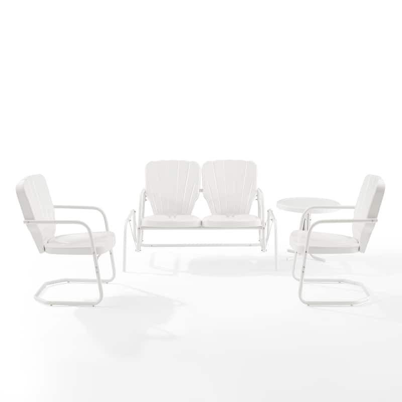 Crosley Ridgeland 4-piece Outdoor Metal Conversation Set - 75"x88"x34.25"