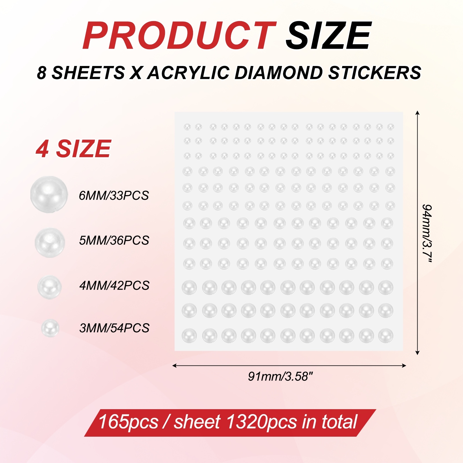 Acrylic Gem Sticker, Rhinestones Face Gem Stones Bling Jewelry for Nail Art Craft Clothes DIY Makeup Decoration Party