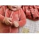 preview thumbnail 2 of 5, Ely's & Co. Velour Embroidered Bird & Butterfly Footie Collection