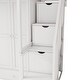 preview thumbnail 12 of 53, Loft Bed with Bookshelf,Drawers,Desk,and Wardrobe
