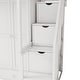 preview thumbnail 20 of 33, Twin size Loft Bed with Bookshelf,Drawers,Desk,and Wardrobe