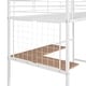 preview thumbnail 22 of 22, Twin Size Loft Bed with Built-in MDF Desk and Metal Grid, Metal Slat Bed Frame with Full-Length Guardrails and 4-Step Ladder