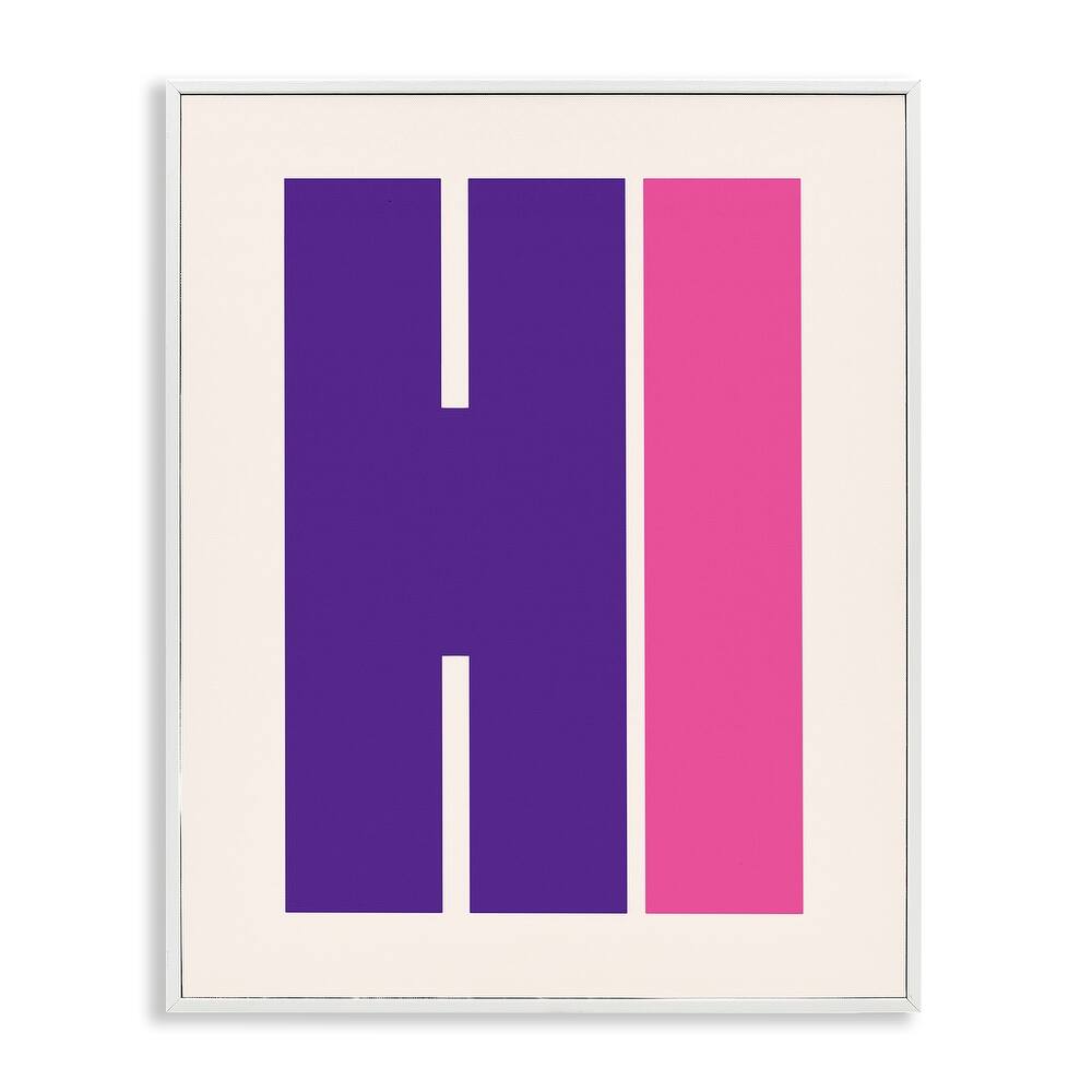 Stupell Hi Contemporary Typography Framed Giclee Art Design By House of Lulu