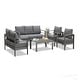 preview thumbnail 28 of 33, 3-Seater Outdoor Couch with Plush Cushions, Broad Armrests and Contoured Backrests