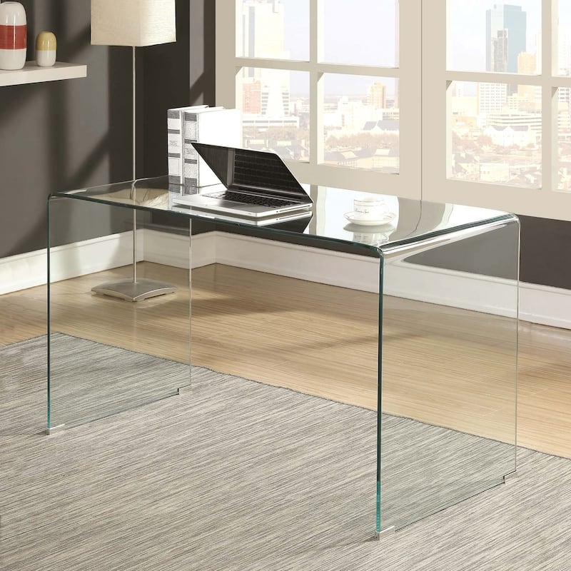 Modern Formed Glass Home Office Computer Writing Desk