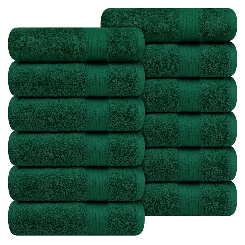 Luxurious Cotton 600GSM Hand Towels 18x28 Inch by Ample Decor