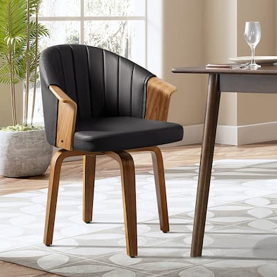 Art Leon Bentwood Swivel Dining Chairs