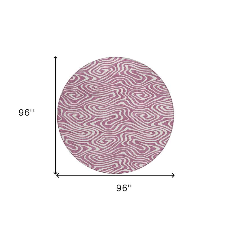 HomeRoots Abstract Transitional Rectangle Outdoor Rug