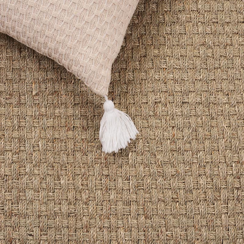 SAFAVIEH Natural Fiber Zymryd Basketweave Seagrass Rug