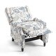 preview thumbnail 32 of 91, Linen Manual Upholstered Recliner with Wood Legs