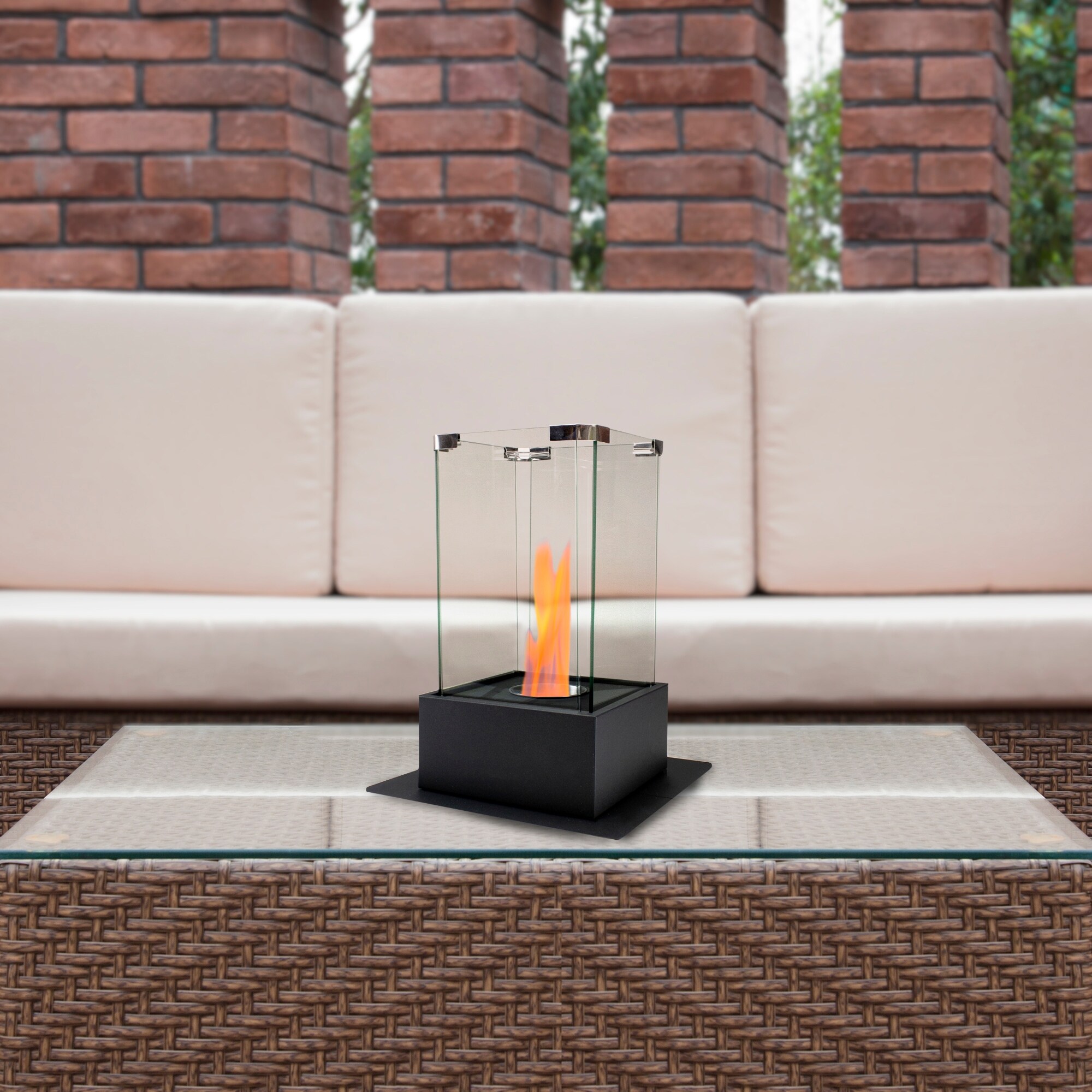 15 Bio Ethanol Ventless Portable Tabletop Fireplace with Flame Guard - Bed  Bath u0026 Beyond - 38307930