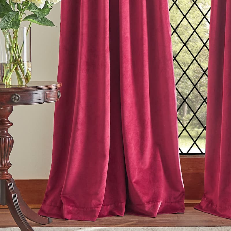 Martha Stewart Lucca Velvet Blackout Curtains - Panel Pair or Valance