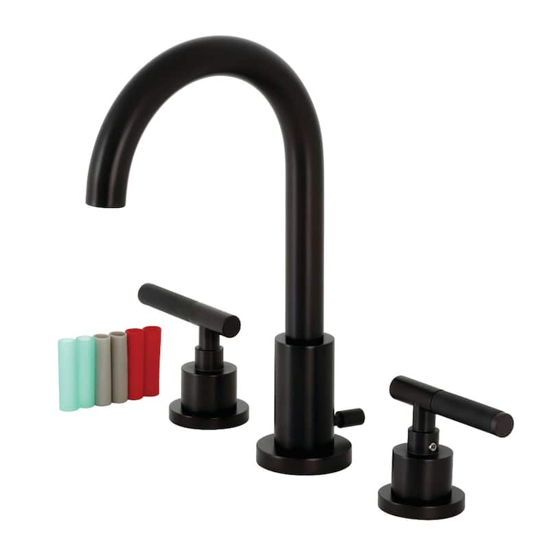 Kingston Brass Kaiser 1.2 GPM Deck Mounted Widespread Bathroom Faucet - Oil Rubbed Bronze