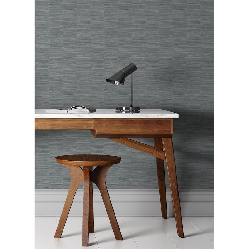 A-Street Prints Jenga Stone Striped Column Wallpaper