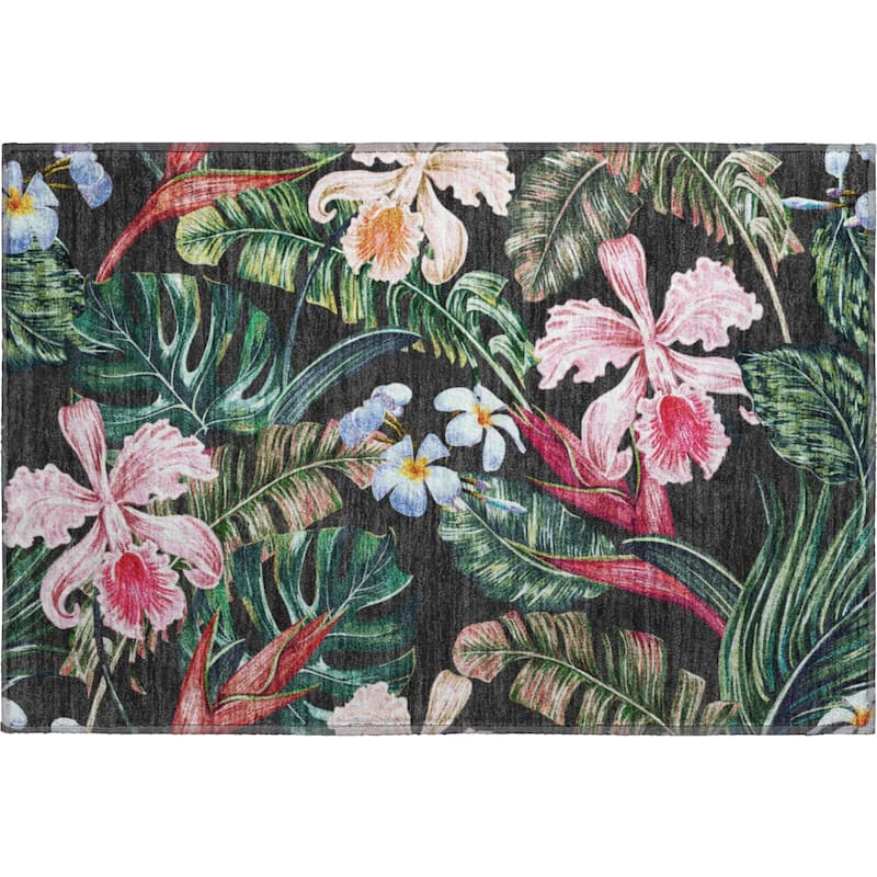 Premium Washable Super Soft Tropical Garden Mayfield Rug