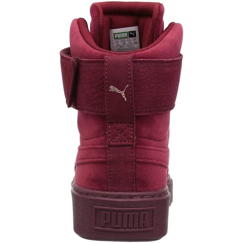 puma platform mid velour sneaker