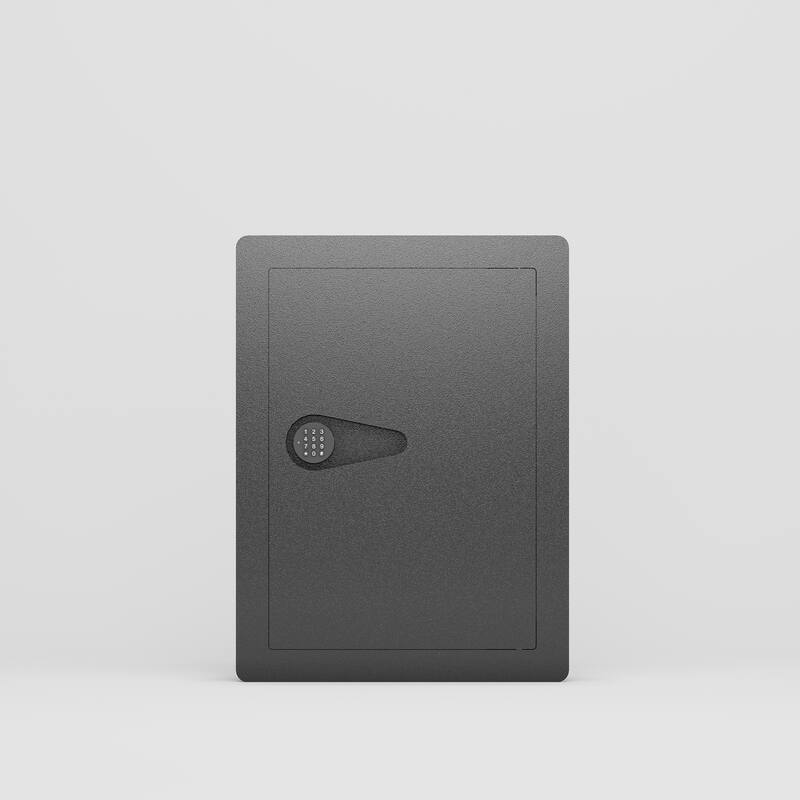 Anmytek Hidden In Wall Safe with Digital Keypad Black Security Gun Safe for Firearms