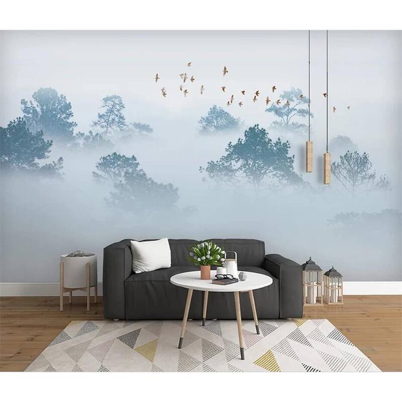 GK Wall Design Jungle Misty Forest Country Style Removable Wallpaper