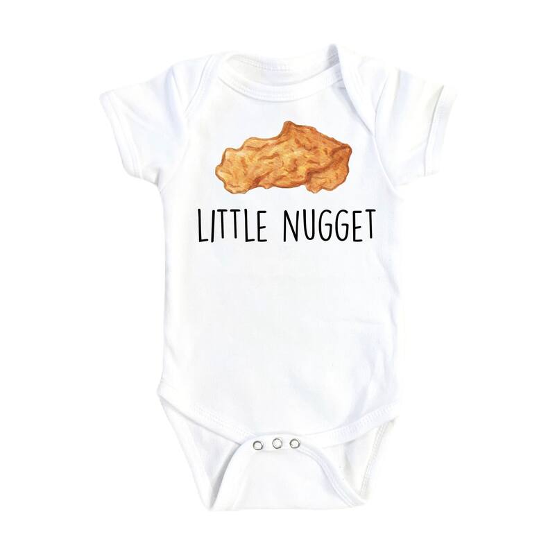 Chicken Nugget - Baby Boy Girl Clothes Infant Bodysuit Funny Cute Newborn 1B - White - Newborn