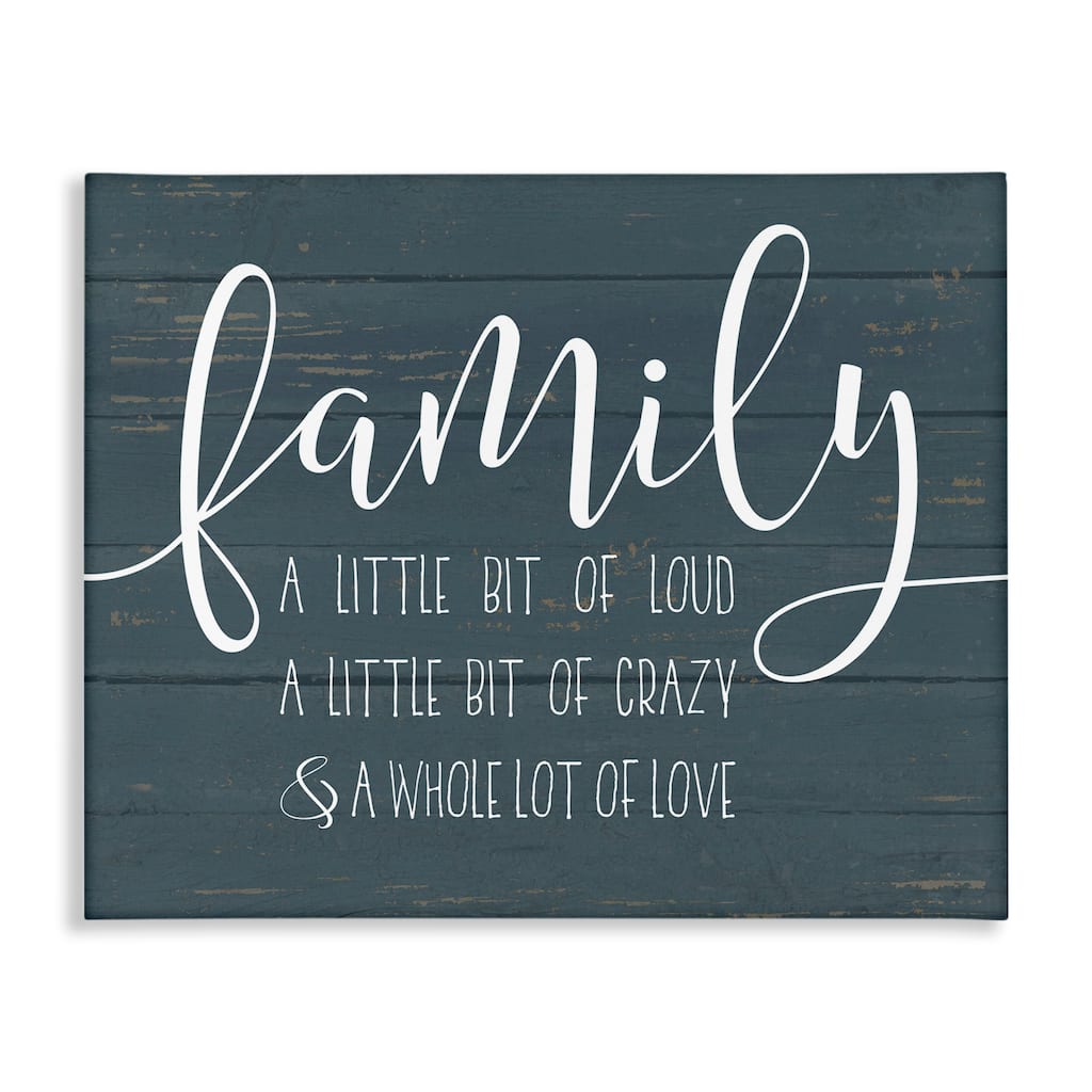 Stupell Family Loud Crazy Love Wall Art