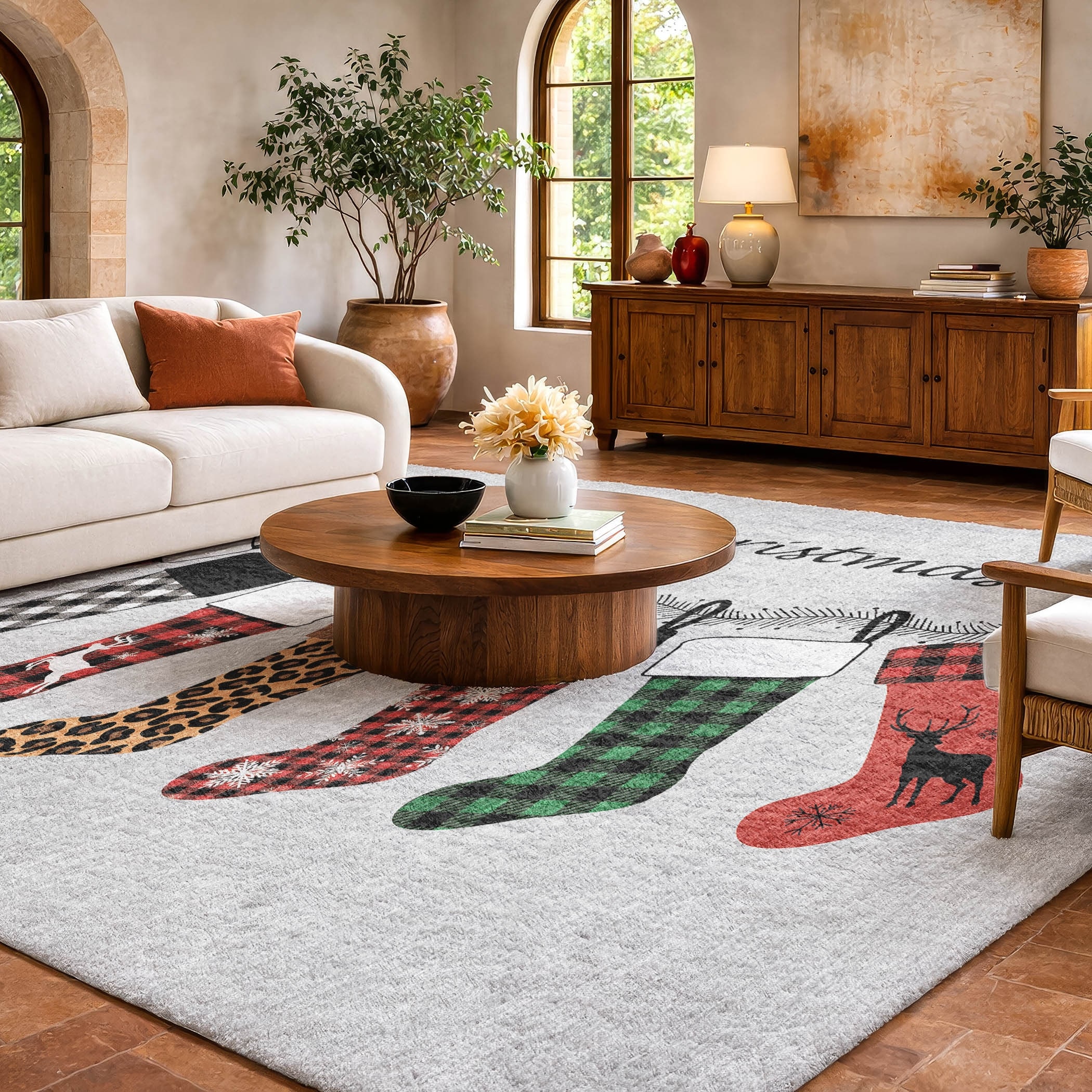 Premium Washable Super Soft Christmas Stockings Dream Shag Rug