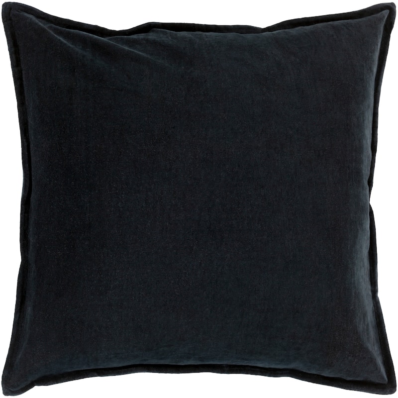 Artistic Weavers Harrell Solid Velvet 22-inch Throw Pillow - Cover Only - Black