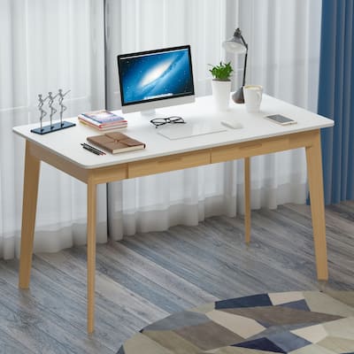 Computer Writing Desk with 2-drawer for Home and Office