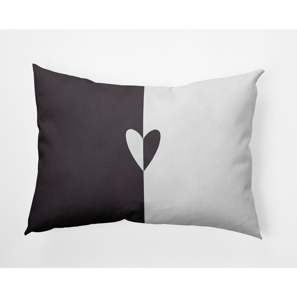 Modern Heart Valentines Day Decorative Throw Pillow