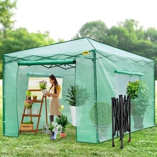 VEVOR Pop Up Greenhouse Portable Greenhouse with Doors Windows Set Up in Minutes On Sale Bed Bath Beyond 37190704