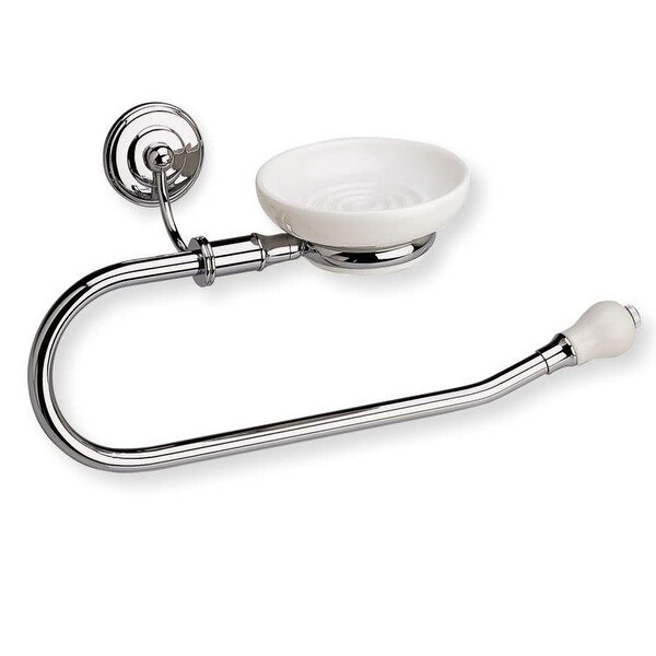 Nameeks N79 StilHaus Towel Ring with Soap Dish - White