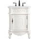 preview thumbnail 1 of 9, Elegant Lighting VF-1031-VW Berkshire 24" Free Standing Single Basin Antique White