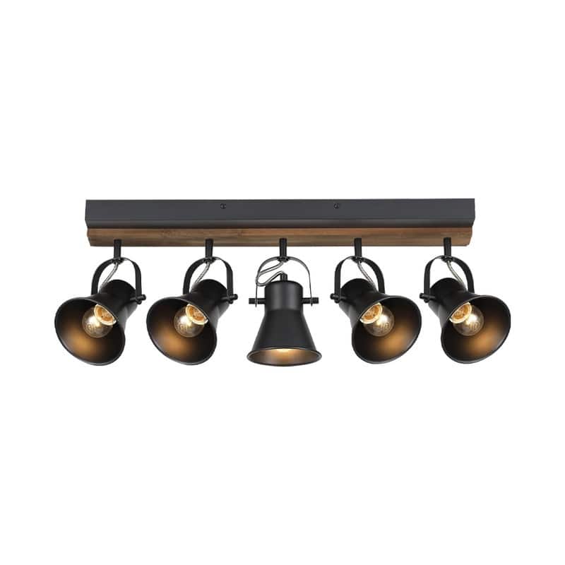5 light spot light black ceiling light metal bathroom light