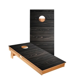 Black Stained Large Panel Cornhole Boards