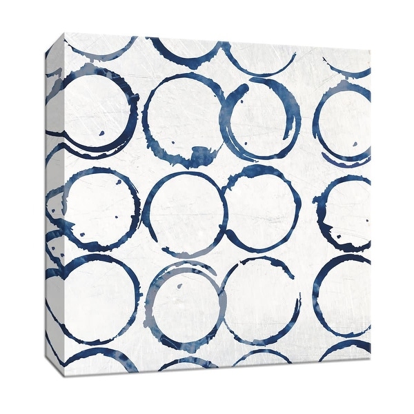 PTM Images 9-147318 PTM Canvas Collection 12" x 12" - "Indigo Rings" Giclee Patterns and Designs Art Print on Canvas