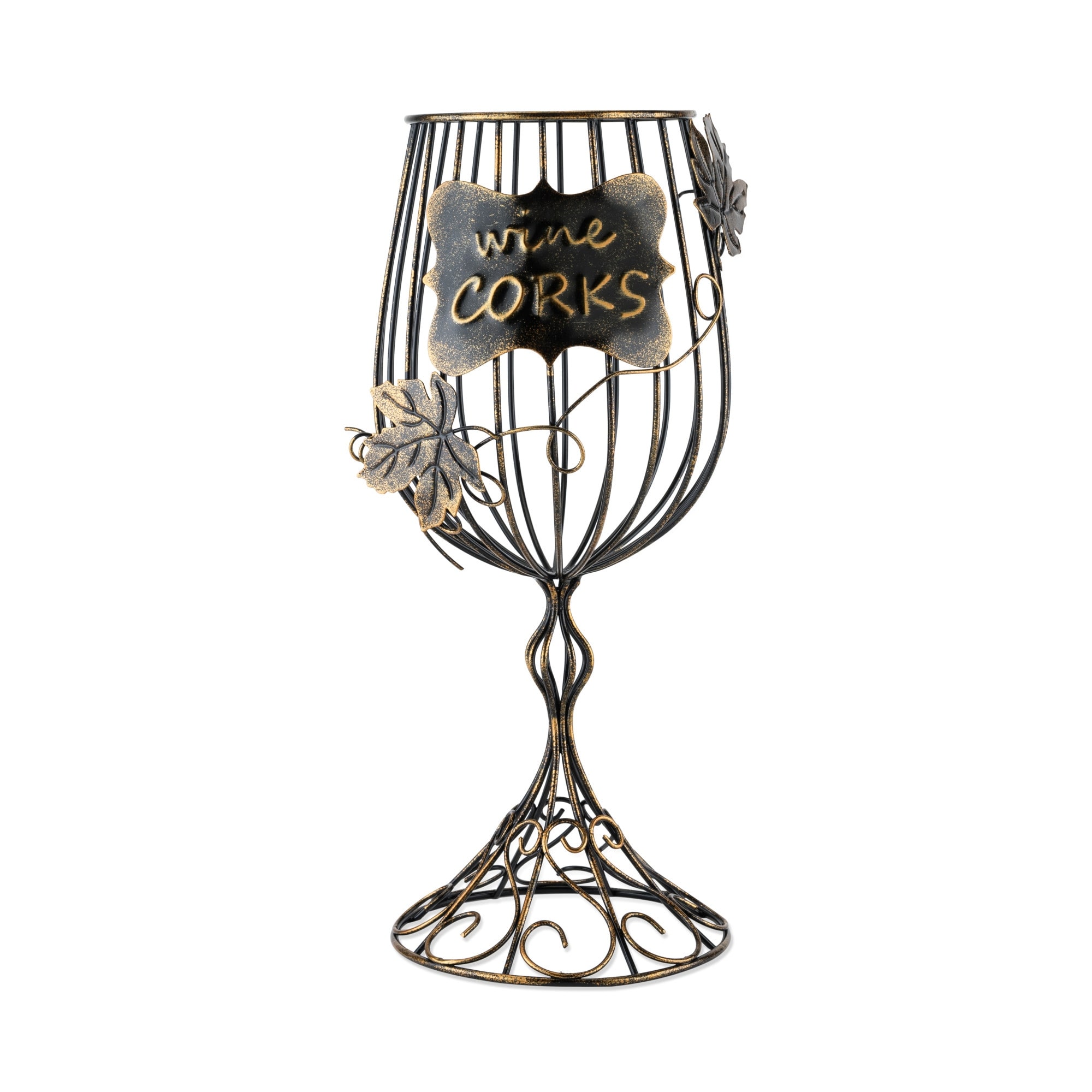 Wine Glass Cork Display - Metallic - 13.75