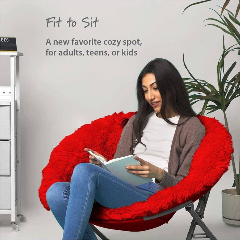 Urban Lifestyle 37" Mongolian Oversized Saucer Chair