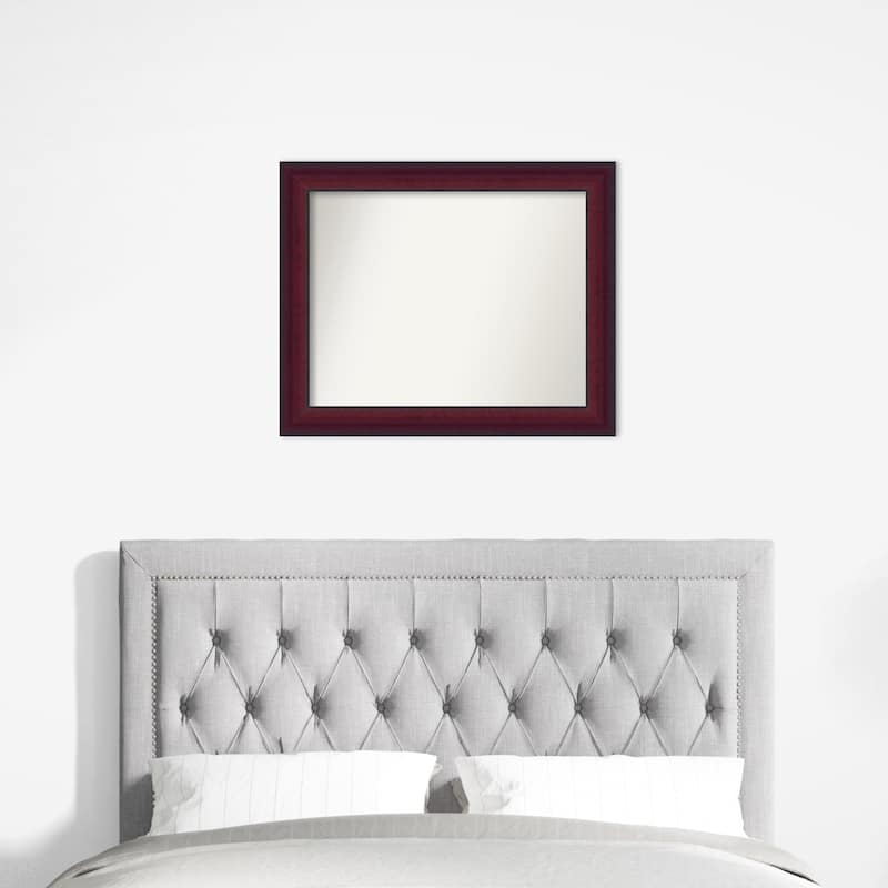 Canterbury Cherry Non-Beveled Wood Framed Wall Mirror - Canterbury Cherry