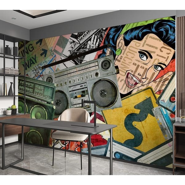 girl graffiti wallpaper