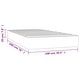preview thumbnail 12 of 46, vidaXL Pocket Spring Bed Mattress Light Gray/Dark Gray multi size Velvet