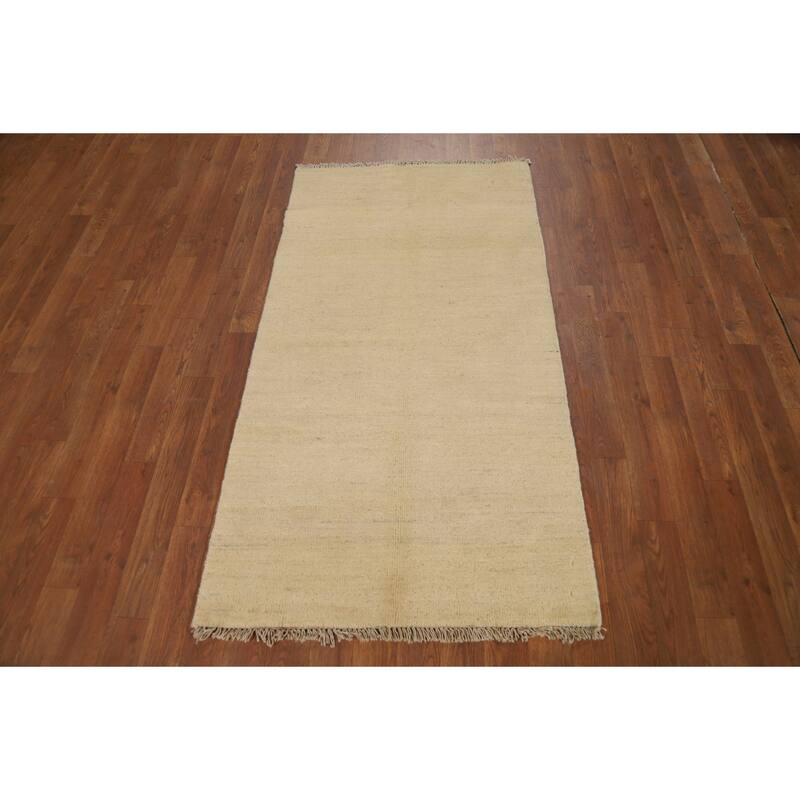 Oriental Gabbeh Foyer Rug Hand-Knotted Contemporary Wool Carpet - 2'8"x 4'11"